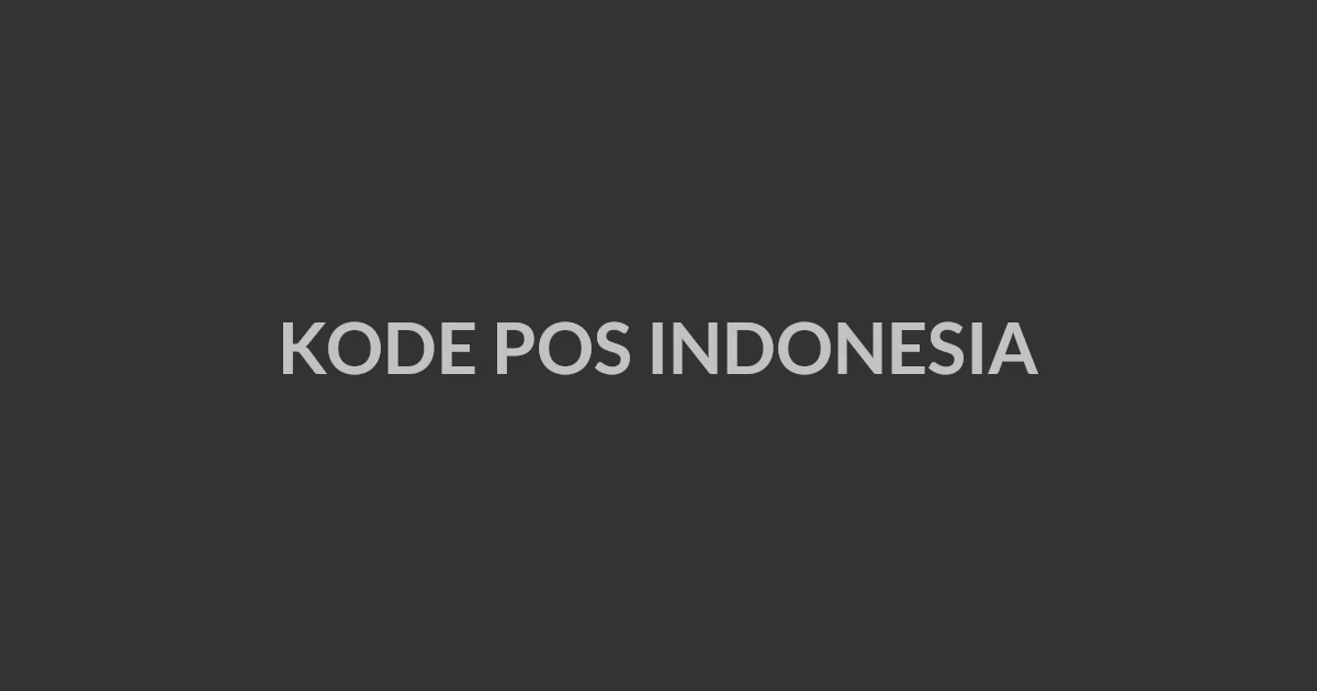 Kode Pos 16340